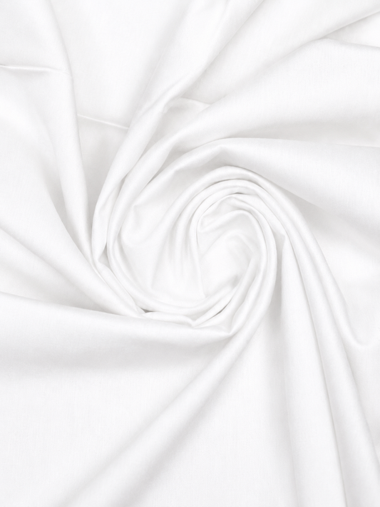 White Cotton Men Suit